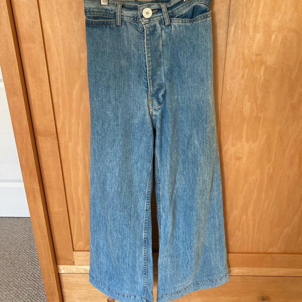 Jesse Kamm Light Blue Wide Leg Jeans